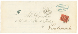 "PRINTED MATTER Rate To GUATEMALA" : 1881 10c Canc. 207 + ROMA On Complete PRINTED MATTER To GUATEMALA. Recto, Rare Arri - Sin Clasificación