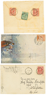 1907/1923 Lot 3 Covers With Stamps From ITALY Canc. MALTA . Nice Group. Vvf. - Non Classificati