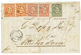 NETH. INDIES : 1883 1c + 2c(x2) + 10c(x2) Canc. 9 + MAKASAR + Boxed BONTHAIN (verso) On Entire Letter Datelined "BONTHAI - India Holandeses