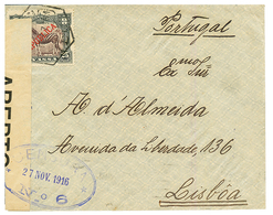 NYASSA : 1916 25r Canc. On Censored Envelope To PORTUGAL. Vvf. - Altri & Non Classificati