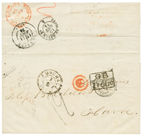 1874 FUNCHAL + GB/1F60 + "12" Tax Marking On Cover To FRANCE. Verso, SHIP LETTER LONDON. Superb. - Other & Unclassified