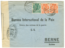 SPANISH GUINEA : 1916 5c + 10c (x2) Canc. SANTA ISABEL FERNANDO-POO + CENSOR To SWITZERLAND. Vvf. - Other & Unclassified