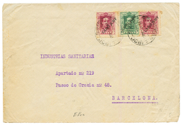 CABO JUBY : 1930 5c (x2) + 10c Canc. CABO JUBI On Envelope To BARCELONA. Vf. - Otros & Sin Clasificación