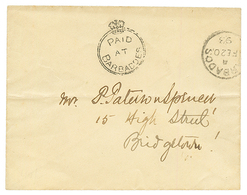 1893 PAID AT BARBADOES On Envelope To BRIDGETOWN. Superb. - Barbados (...-1966)