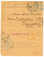SAUDI ARABIA - CONSULAR Mail : 1895 TURKEY P./Stat 1P Datelined "DJEDDAH" To CHERIBON (NETHERLAND INDIES). Verso, Extrem - Arabia Saudita