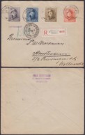 BELGIQUE COB 169+171+172+173 SUR LETTRE RECOMMANDE DE BRUXELLES 12/10/1921 VERS PAYS BAS (DD) DC-4029 - 1919-1920  Cascos De Trinchera