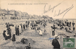 14-SAINT-AUBIN-SUR-MER- SUR LA PLAGE CONCOURS DE FORTS DE SABLE - Saint Aubin