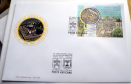 VATICAN 2019, 25 ANNIVERSARY RELATIONS VATICAN-ISRAEL FDC - Storia Postale