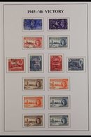 1945-26 VICTORY VERY FINE USED Complete Omnibus Issue For GB And The Br Empire (164 Stamps) For More Images, Please Visi - Other & Unclassified