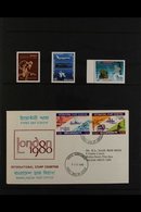 RAILWAYS ON STAMPS - ASIAN COUNTRIES A Magnificent Two Volume Thematic Collection Containing Mint And Used Stamps (with  - Unclassified