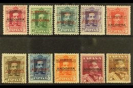 SPANISH 1928 Perf 12 X 11½ (comb) Overprints Complete Set, SG 2A/13A, Fine Mint, The 40c With Toned Perf At Top, Otherwi - Otros & Sin Clasificación