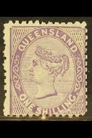 QUEENSLAND 1879-81 1s Pale Lilac Watermark W 6, SG 145, Fine Mint, Very Fresh. For More Images, Please Visit Http://www. - Autres & Non Classés