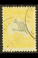 1915-27 5s Grey And Yellow Kangaroo, SG 42, Fine Used. For More Images, Please Visit Http://www.sandafayre.com/itemdetai - Other & Unclassified