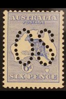 OFFICIAL 1913 6d Ultramarine With Large "OS" Puncture, SG O8, Never Hinged Mint. For More Images, Please Visit Http://ww - Autres & Non Classés