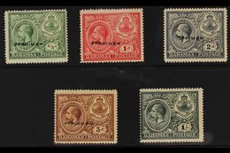 1920 Peace Celebration Set Handstamped "Specimen", SG 106s/110s, Very Fine Mint. For More Images, Please Visit Http://ww - Other & Unclassified