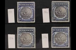 1931-46 TWO SHILLING SHADE SET Presented On A Stock Card & Includes The 2s Slate-purple & Deep Ultramarine, 2s Slate-pur - Autres & Non Classés