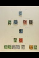 1860-1970 ATTRACTIVE FINE USED COLLECTION On Leaves, Inc 1860 1d Pin-perf (on All Four Sides), 1861-70 To 1s Inc ½d & 6d - Barbados (...-1966)