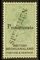 1888 1s Green And Black, Protectorate, Overprinted "Specimen", SG 46s, Very Fine Mint. For More Images, Please Visit Htt - Altri & Non Classificati