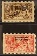 1920 - 3 2s 6d And 5s Bradbury Seahorses, SG 88/9, Very Fine , Well Centred Mint. (2 Stamps) For More Images, Please Vis - Altri & Non Classificati