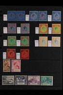 1937-1949 FINE MINT COLLECTION On Stock Pages, Includes 1938-52 Pictorials Set With Shades, 1938-53 KGVI Key Types Set I - Bermuda