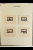 BOSNIA AND HERZEGOVINA DIE PROOFS - 1906 Pictorials Complete Set Of IMPERF DIE PROOFS, Printed In Black On Thick, Ungumm - Bosnien-Herzegowina