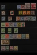 1887-1921 FINE MINT COLLECTION On A Stock Page, ALL DIFFERENT, Includes 1887-96 40pa On 2½d, 1902-05 Set (ex 80pa On 5d) - British Levant