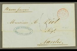 GUADELOUPE 1869 (5 Oct) Entire Addressed To France, Endorsed 'Steamer Francais', Bearing "Pointe A Pitre, Guadeloupe" &  - Autres & Non Classés