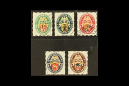 1928 Welfare Fund - Arms Complete Set (Michel 425/29, SG 446/50), Superb Cds Used, Fresh. (5 Stamps) For More Images, Pl - Sonstige & Ohne Zuordnung
