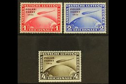 1931 ZEPPELIN POLAR FLIGHT Set, SG 469/71, Mi 456/8, NEVER HINGED MINT In Lovely Fresh Condition, The 4M With A Tiny Mar - Andere & Zonder Classificatie
