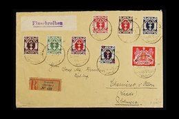 1922 (29 JUN) REGISTERED COVER To Switzerland, Franked 1922 9m Large Arms (Mi 99), 1922 "8" On 4m (Mi 102), Plus 1922 Sm - Otros & Sin Clasificación