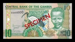 Gambia 10 Dalasis 2006-2013 Pick 26a Specimen SC UNC - Gambia