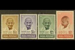 1948 First Anniversary Of Independence, Gandhi Complete Set, SG 305/8, Mint, Fresh Appearance (4). For More Images, Plea - Autres & Non Classés