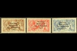 1922 2s.6d To 10s. Seahorses Set, Dollard Printing, SG 17/21, Very Fine Mint. (3 Stamps) For More Images, Please Visit H - Otros & Sin Clasificación