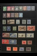 1922-1960 USED COLLECTION Presented On Stock Pages. Includes 1922 Definitive Set Plus 2d Inverted Watermark, 1935 2s6d & - Other & Unclassified