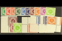 POSTAGE DUE 1940-70 Complete Set, SG D5/14, Plus Sideways Watermarks 6d (both) And 1s, Inverted Watermarks 1½d, 3d, 5d A - Autres & Non Classés