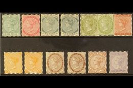 1883-97 QV Defins, Wmk Crown CA, Most Values To 5s, Incl. 1d Rose, 2d Grey & 2d Slate, 6d Deep Yellow, 1s Brown & 1s Cho - Giamaica (...-1961)