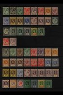 1912-1937 MINT COLLECTION On Stock Pages, ALL DIFFERENT, Includes 1912-23 Set To $5 With A Few Shades, 1921-33 Set To $5 - Straits Settlements