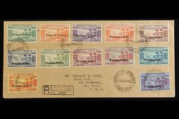 FRENCH 1941 France Libre Complete Postage And Postage Due Sets, SG F 65/76 And FD 77/81, On Neat Cover Registered To USA - Sonstige & Ohne Zuordnung