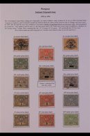 TELEGRAPH STAMPS. An Interesting Specialists Display On A Single Page Includes The 1892 40c, 1P (2), 2P (2), 10P & 20P T - Panama