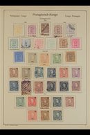 ANGOLA AND PORTUGUESE CONGO 1870-1938 Old-time Mint And Used Collection On Printed Pages, Plus Some Additional Stamps On - Other & Unclassified