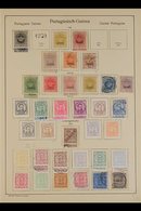 PORTUGUESE GUINEA 1881-1938 Old-time Mint And Used (mostly Fine Fresh Mint) Collection On Printed Pages, Plus Additional - Autres & Non Classés