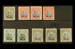 1913 HEAD DIE II ADMIRALS Selection Of Mint Perf 15 Issues With 2d Black And Grey, 10d Blue And Red (3), 1s Black And Gr - Otros & Sin Clasificación