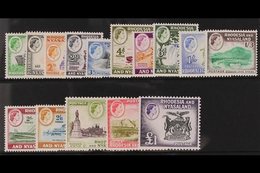 1959-62 Complete Definitive Set, SG 18/31, Fine Never Hinged Mint. (15 Stamps) For More Images, Please Visit Http://www. - Rodesia & Nyasaland (1954-1963)