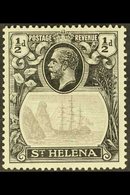 1922-37 ½d Grey & Black, Wmk Script CA, TORN FLAG VARIETY, SG 97b, Fine Mint. For More Images, Please Visit Http://www.s - Saint Helena Island