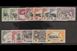 1953-59 Definitive Set, SG 153/165, Fine Never Hinged Mint. (13 Stamps) For More Images, Please Visit Http://www.sandafa - Sint-Helena