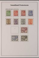 1938-1951 FINE USED COLLECTION. A Well Presented, All Different Collection, Lightly Hinged Onto Printed Sleeved Pages Th - Somaliland (Herrschaft ...-1959)