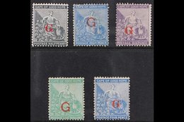 GRIQUALAND WEST 1877-78 "G" Overprints In Red Mint Group With (first Printing) ½d Grey-black Type 3 (SG 4c), 4d Dull Blu - Zonder Classificatie