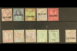 ZULULAND USED GROUP Incl. 1888-93 1d, 2½d, 4d To 6d, 1894-6 1d To 3d, 1s & 2s6d, 1891 1d Postal Fiscal, Mixed Condition, - Non Classés