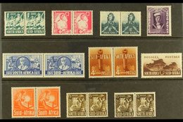 1941-46 War Effort Set , SG 88/96, Plus 1s3d Additional SG Listed Shade, Never Hinged Mint. (8 Pairs & 2 Singles) For Mo - Zonder Classificatie