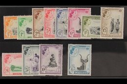 1956 Complete Definitive Set, SG 53/64, Fine Never Hinged Mint. (12 Stamps) For More Images, Please Visit Http://www.san - Swasiland (...-1967)